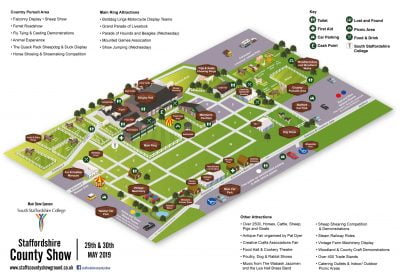 stafford show map - slurry open day