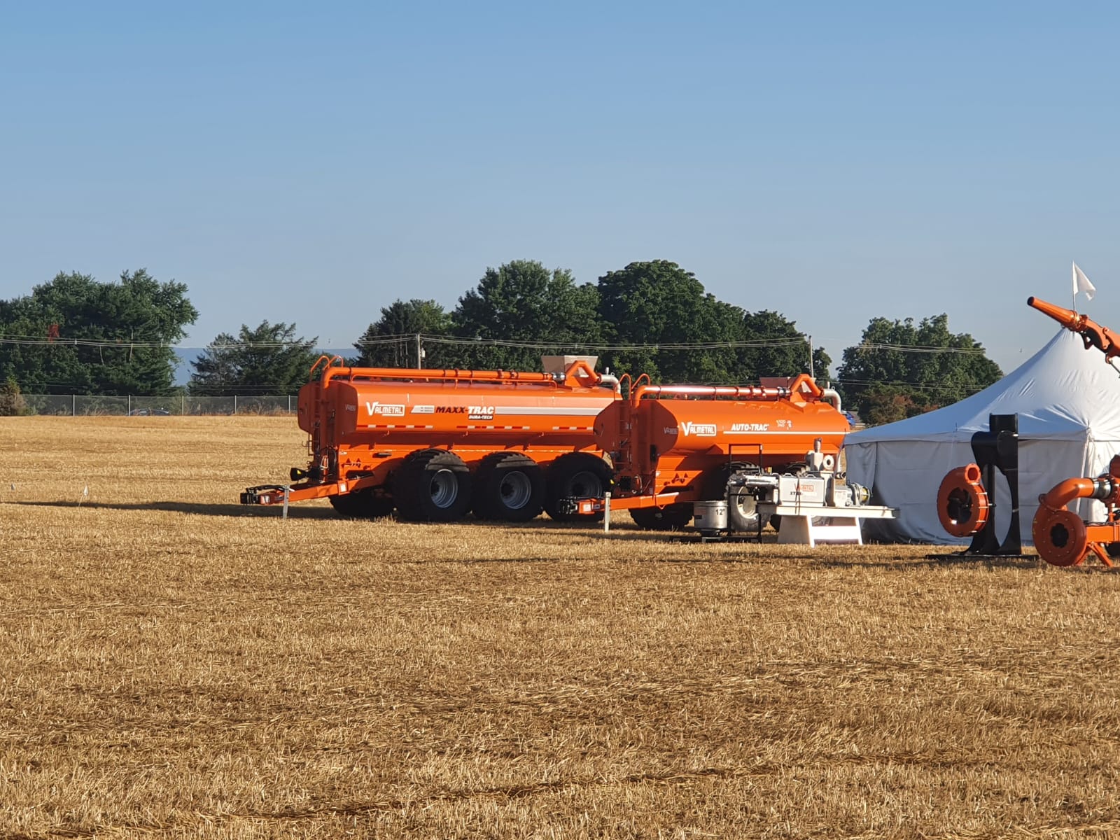 North American Manure Expo with Troop Equipment showing slurry management