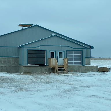 North American Manure Expo with Troop Equipment in the winter with snow covering the ground in Canada