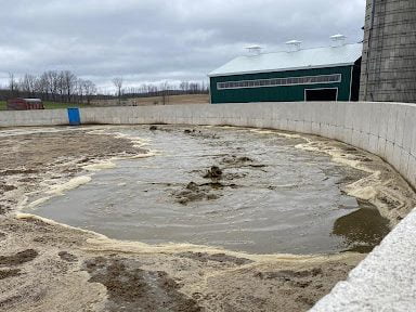 Smart Slurry Aeration System provided and installed by DairyPower